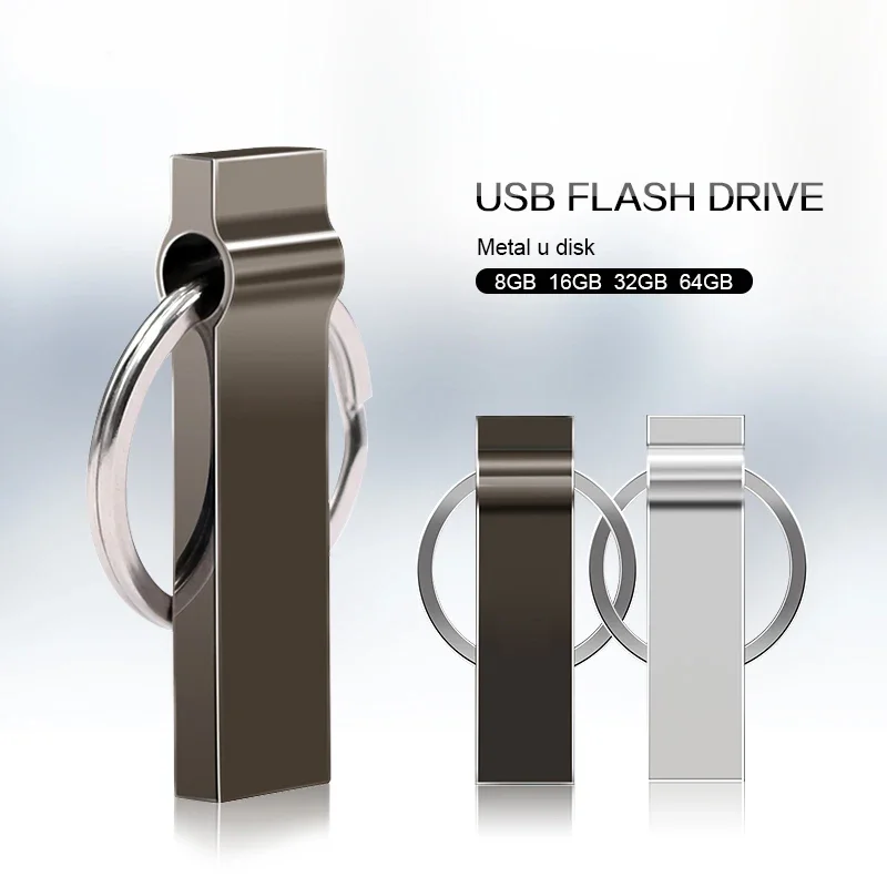 High Speed USB Flash Drive 2.0 Metal Pendrive 4GB 8GB 16GB 32GB Pen Drive 64GB 128GB U Disk Memory Stick 256gb 512gb usb флешка