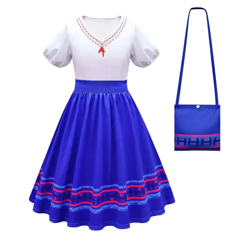 Encanto 映画ミラベルイザベラルイーザガールジュリエタアグスティンマドリガル大人のコスプレ衣装カーニバル家族ドレスアップ