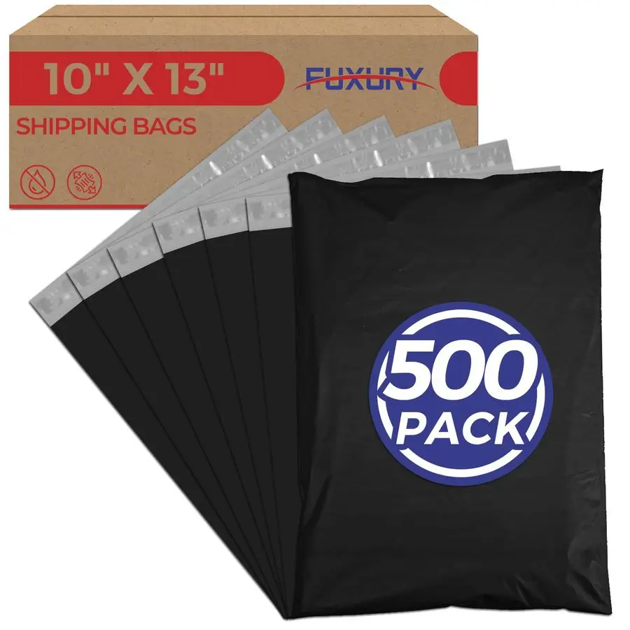 

500Pcs Poly Mailers 10x13 Inch,Shipping Bags Bulk for Clothes,Strong Adhesive Shipping Envelopes for Small Business,Self Seal Ma