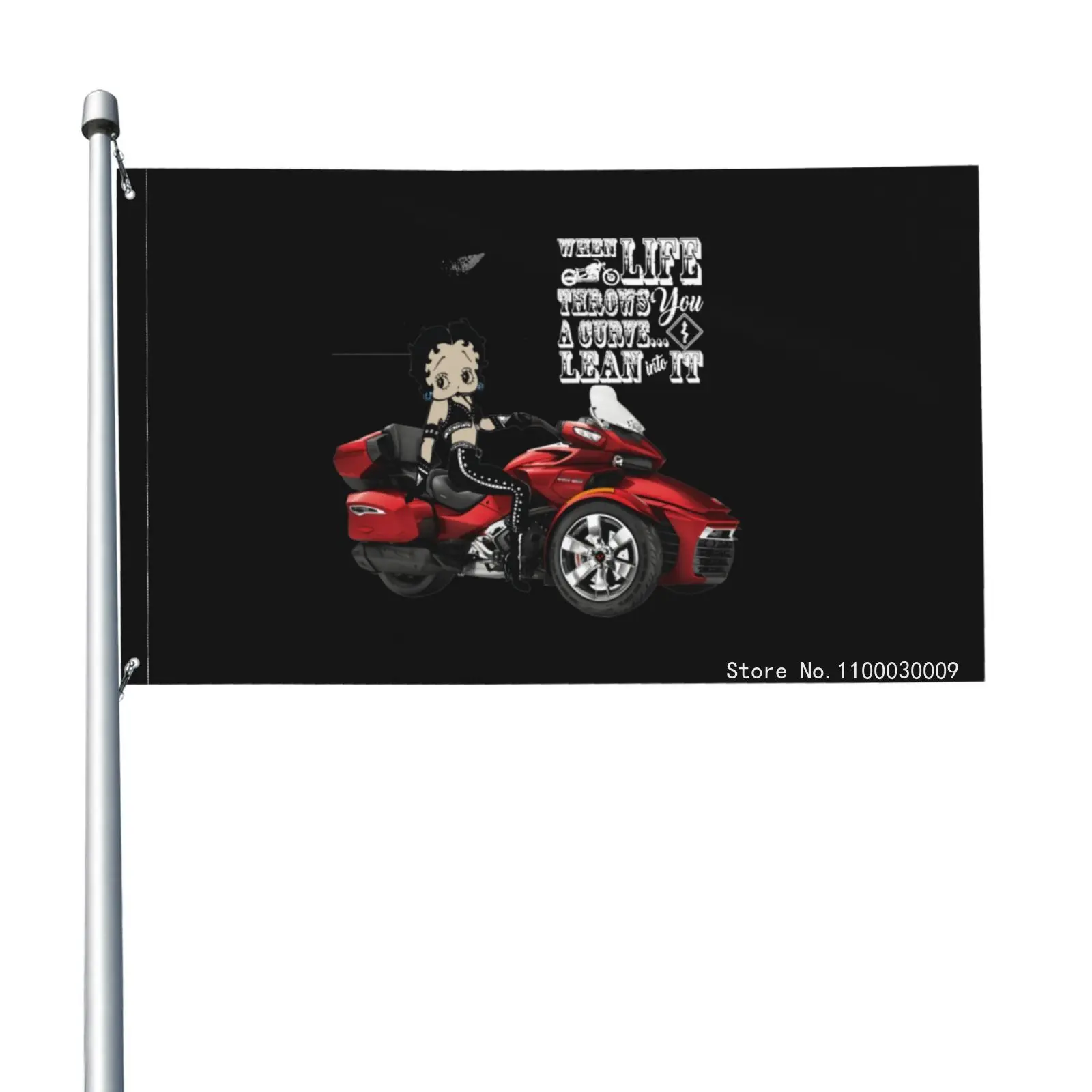 Can Am Spyder Motorcycle Flag Banner Parade Outdoor Sports Club Holiday Sport Opening Celebration