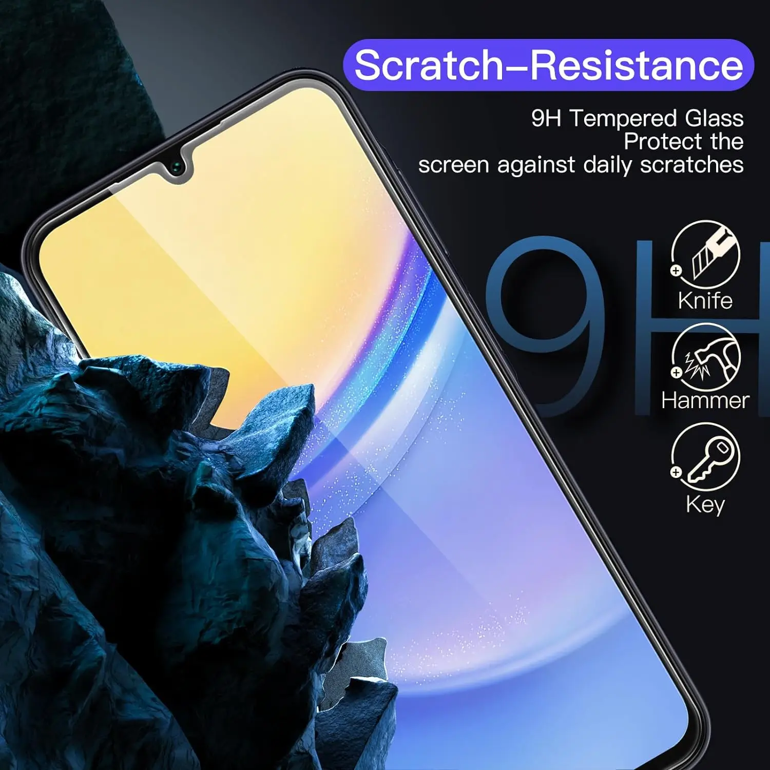 1/4Pcs Shatterproof Tempered Glass For Samsung Galaxy A15 A15 5G Screen Protector Glass Film