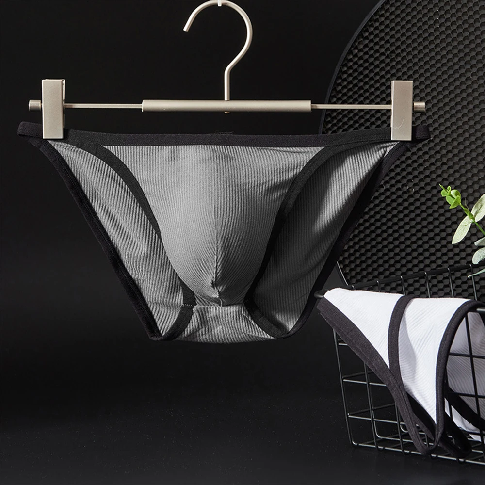 Men's Panties Low-Waist Briefs Threaded Underpants Comfortable Shorts Sexy U Convex Underwear For Hot Man Breathable Lingerie image 2