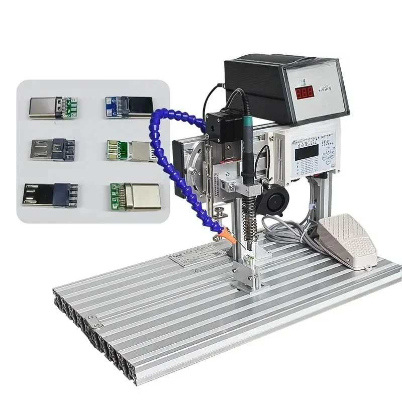 

USB Connector Semi-Automatic Electrical Cable Soldering Machine Tin PCB/LED/Robot Equipment Cable Manufacturing