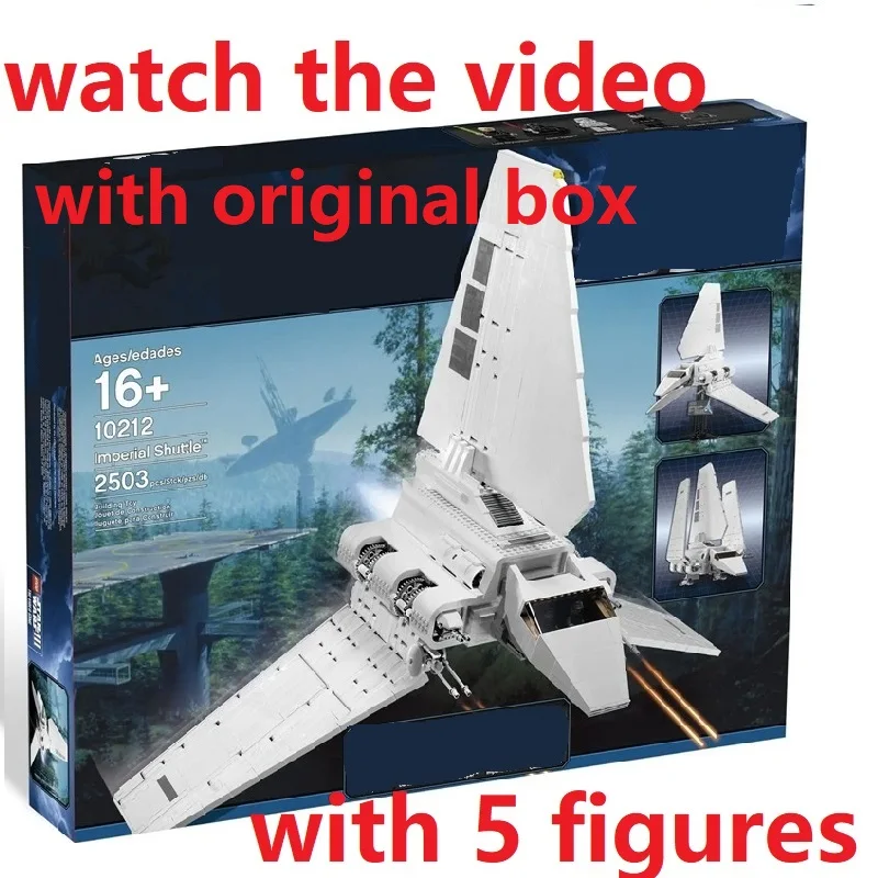 

With Original Box 2503 pcs Star The Imperial Shuttle Model Building Blocks Toys For Children Compatible with 10212 Gift For Boy