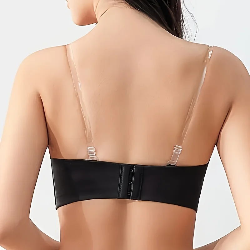 10Pc Transparent Bra Shoulder Strap-High-Elasticity Adjustable Invisible For Women's Underwear,Essential For Daily Dress Evening
