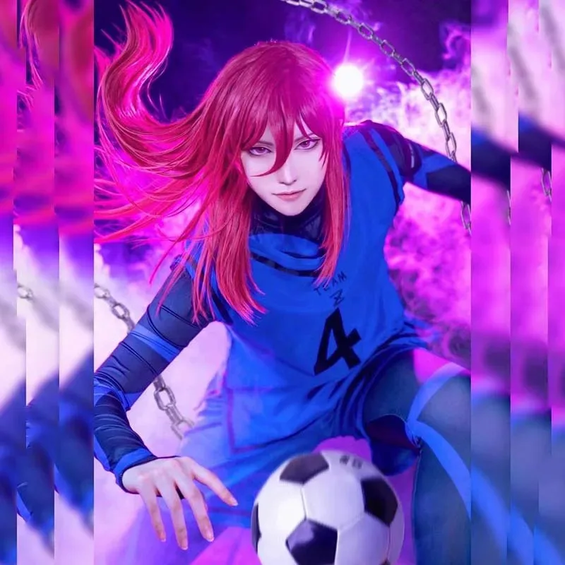 Blue Prison Cosplay Costume BLUELOCK Anime Ball Set Ordinary High School Students Football Sports Survival Game
