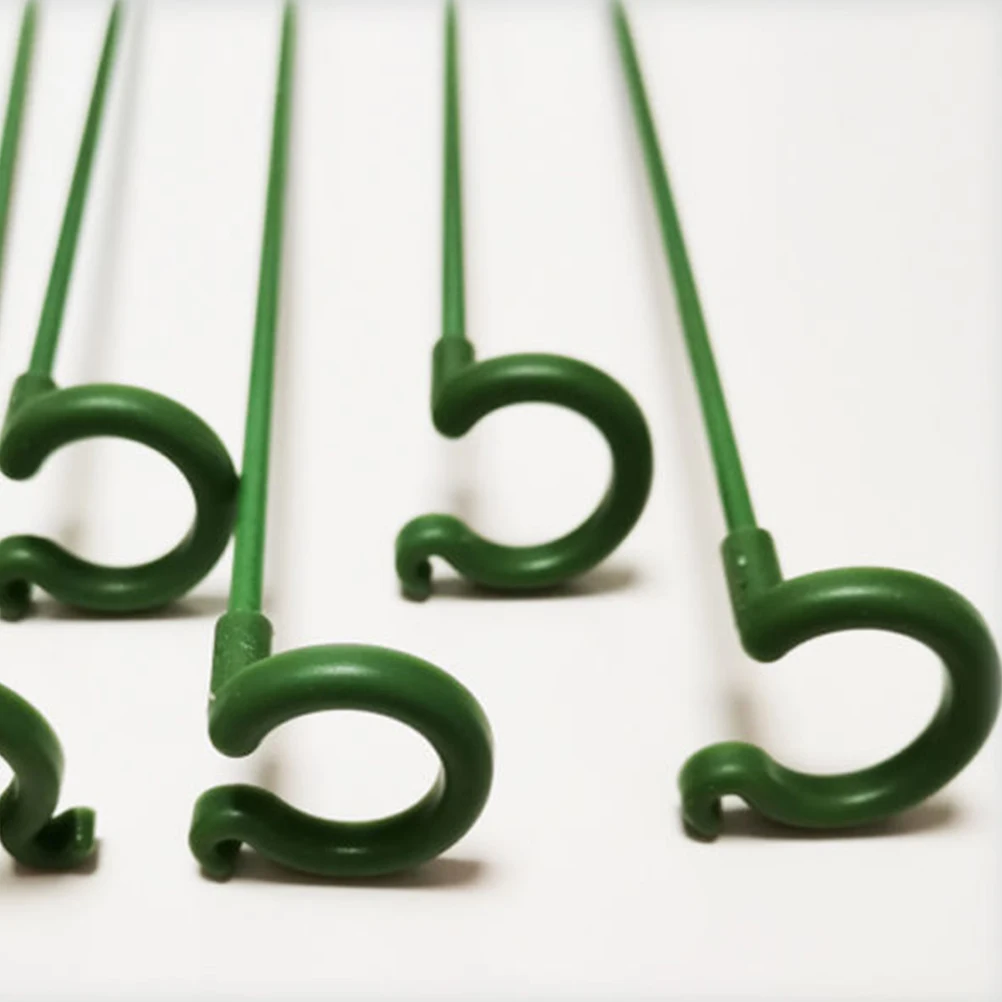 

20Pcs Green Small Potted Plant Support Rods Durable Glass Fiber Flower Stand Fixed Support Rack Indoor Gardening Plant Supplies