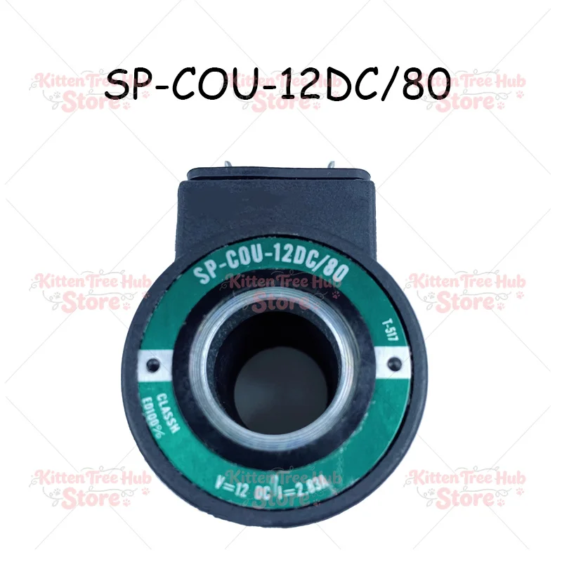 Solenoid Valve Coil SP-COU-24DC/80 SP-COU-12DC/80 SP-COI-230/50/60/80 Inner Diameter 18mm Height 39mm