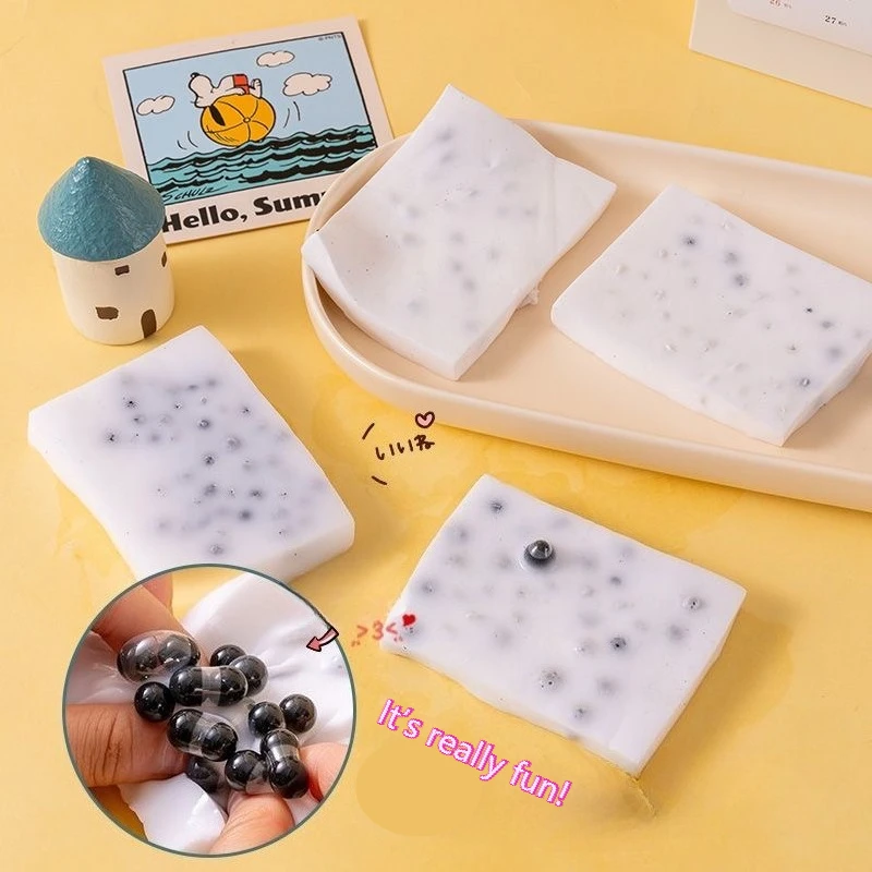 Nouveau Taba Squshy doux collant drôle jouet à presser bloc de boutons pour enfants adultes OCD jouet sensoriel soulagement de l'anxiété cadeau de Relaxation