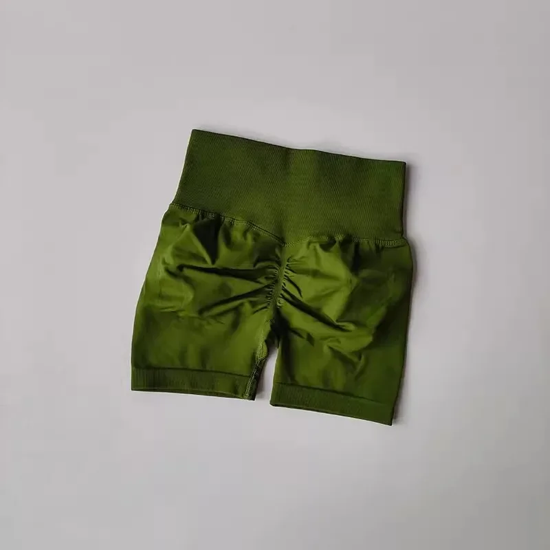 Pantaloncini da yoga da donna estivi a vita alta Pantaloncini da fitness traspiranti per il sollevamento del sedere Pantaloncini da corsa sportivi da ciclismo Pantaloncini da palestra per allenamento push-up