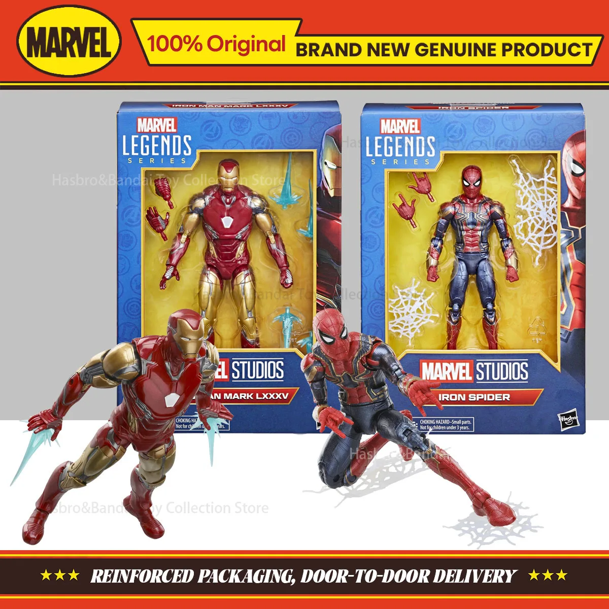 В наличии: Коллекционная фигурка Hasbro Marvel Legends Series Iron Spider & Iron Man Mark LXXXV, 6 дюймов, оригинальная модель, подарок