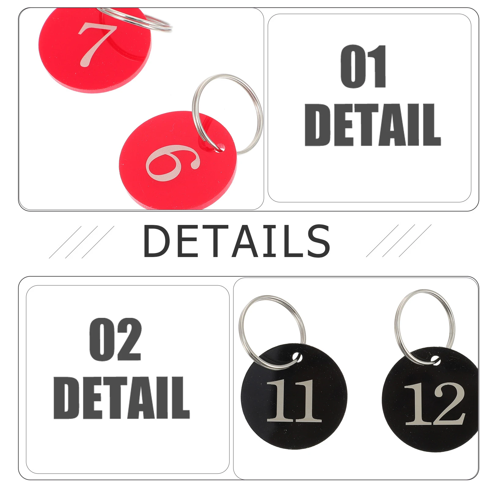 

Round Acrylic Tag Engraved Tags Fitness Hotel Keys Engraved Acrylic Number Tags Cards Bags Dormitory Pool