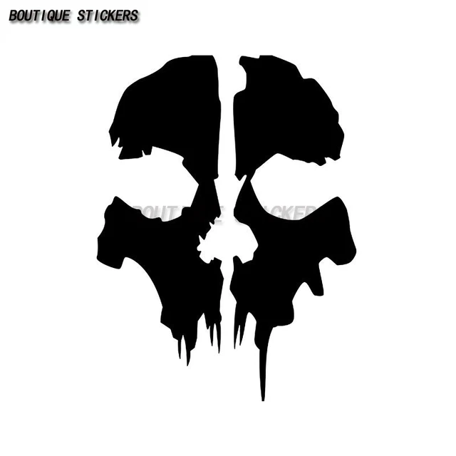 Call of Duty Ghost Skull Outline Car Decal Waterproof PVC Decal 