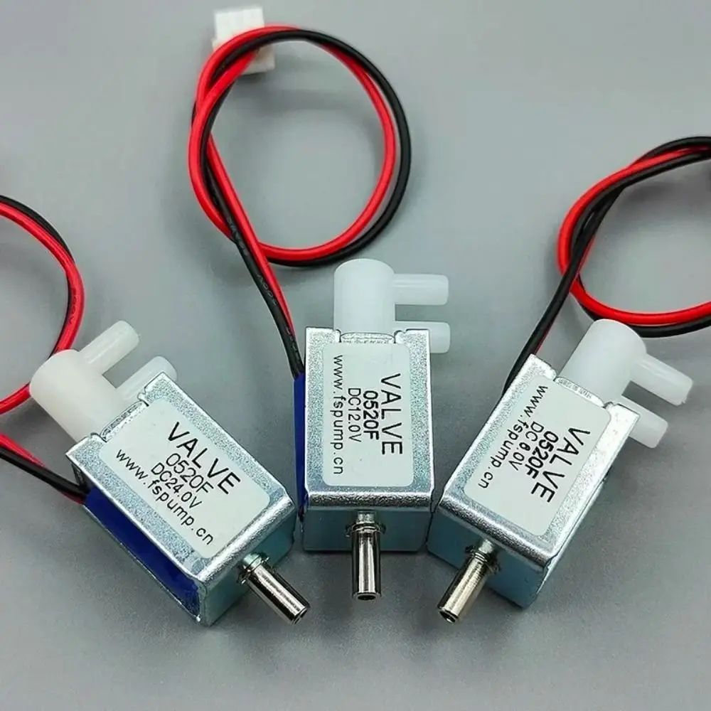 Micro Plastic Mini Electric Solenoid Valve Rubber Mini Size 2-Position 3-Way Valve 24V DC Gas Flow Control Valve