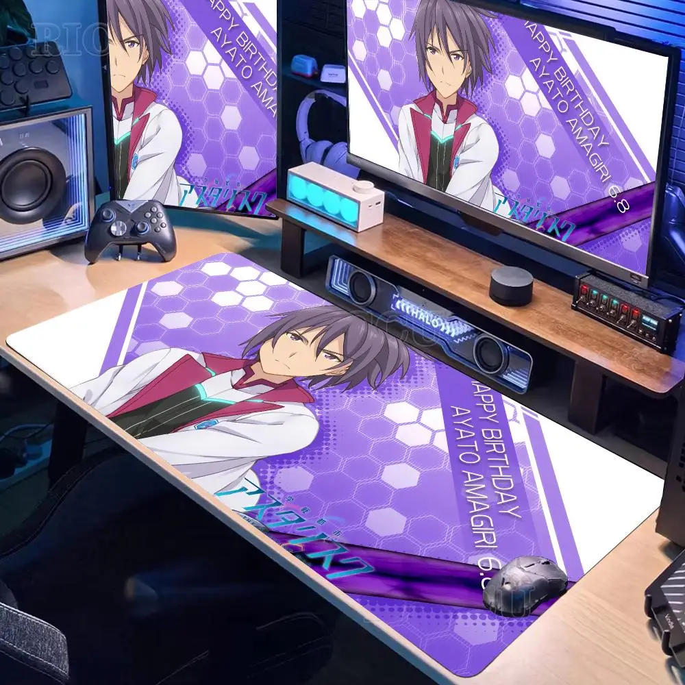 The Asterisk War The Academy City On The Water Mouse Pad Large GamingLockEdge Thickened Computer Keyboard Table Desk Mat