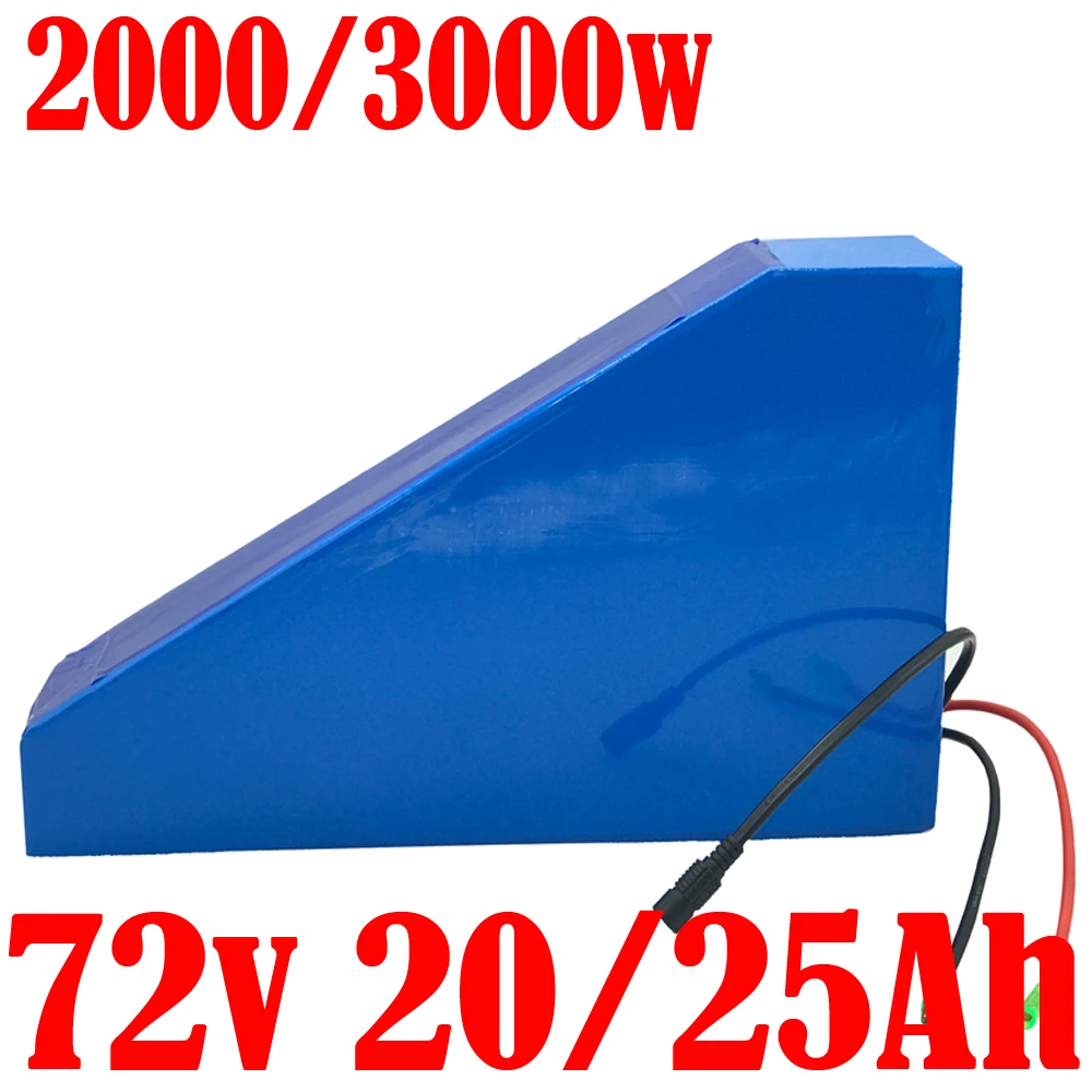 

18650 Cell 72V Lithium ion Batteries Pack 72V 2000W 3000W eBike Scooter Battery 72V 25AH 20AH 18AH 15AH Electric Bike Battery