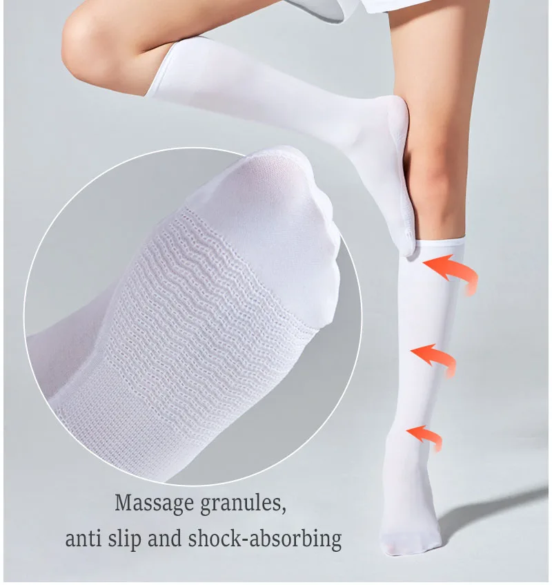 Meias de compressão de veias varicosas promoção de circulação sanguínea emagrecimento esporte enfermeira meias anti fadiga conforto