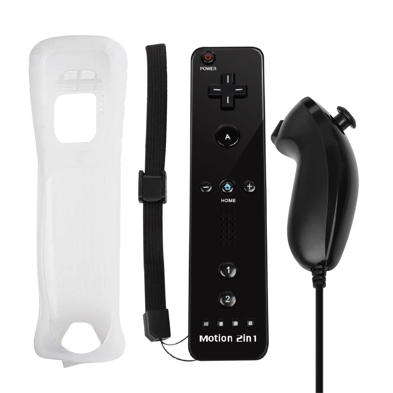 Wired Nunchuck 2 in 1 Motion Plus For Nintendo Wii / Wii U Console Remote Controller For Wii Accessories Gamepad image 3