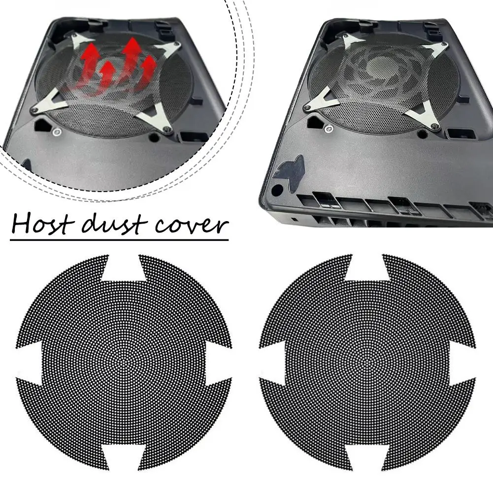 2pcs For Pro Console Multi-function Cooling Fan Paste Dust Cover Host Dust Cover For Pro / Slim Game Console Dust Filter