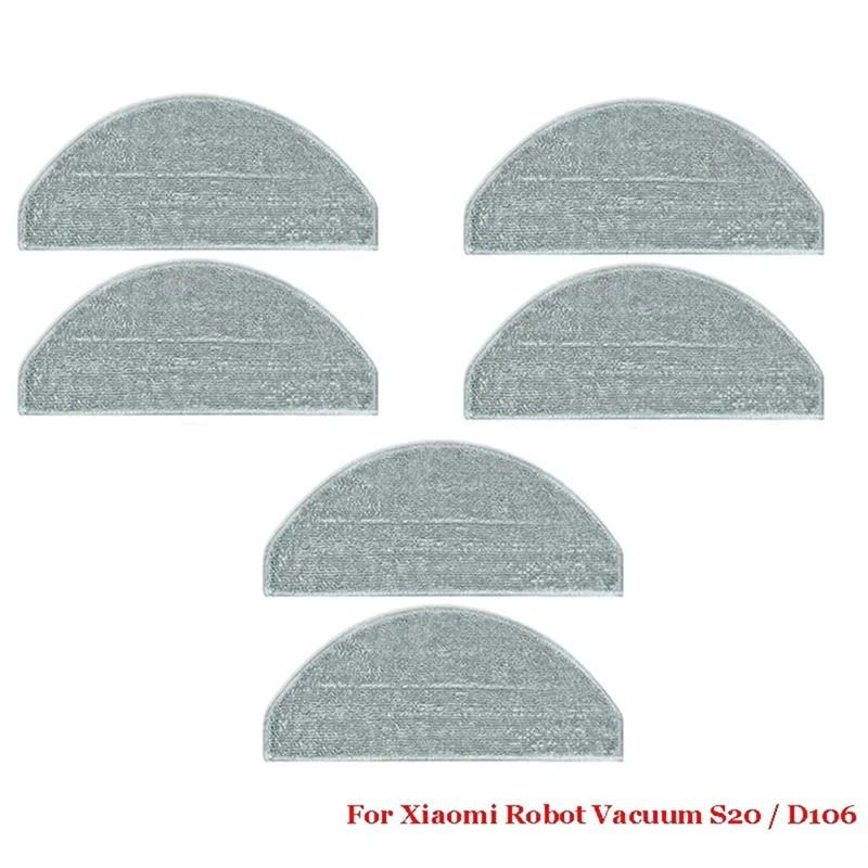 N83R Compatible For Xiaomi Robot Vacuum S20 / D106 S20 Replacement Parts Mop Hepa Filter