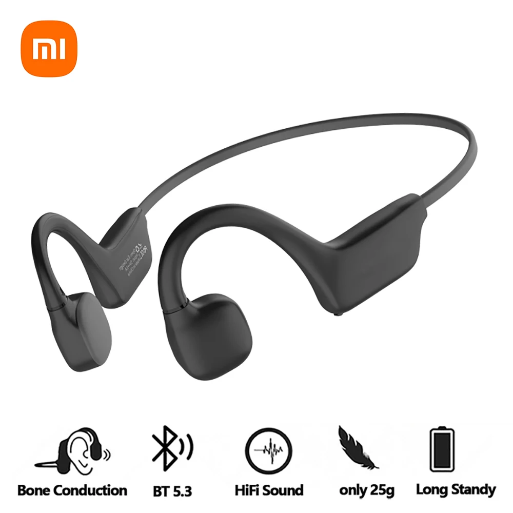 Xiaomi Mijia auricolari Wireless conduttivi con osso Bluetooth 5.2 cuffie aperte cuffie sportive ganci per l\'orecchio impermeabili anello indossato