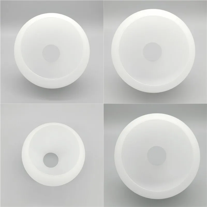 D4cm D3cm Opening White Globe Glass Lamp Shade E27 E14 Milky Glass Lampshade Replacement Part Lighting Accessory for Chandelier