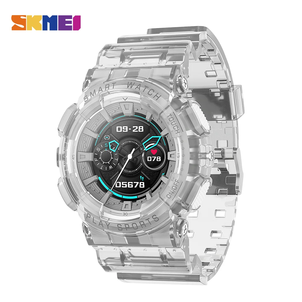 SKMEI New Outdoor Sports Smart Watches For Men Women Fashion IP67 Waterproof Watch Heart Rate Monitoring Wristwatch Reloj Hombre