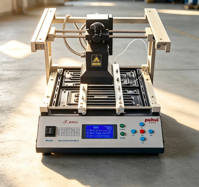 Infrared Rework Station T890i BGA Reflow Soldering Welder SMT SMD PCB Double Digital Hot Air Equipment Desktop Tool