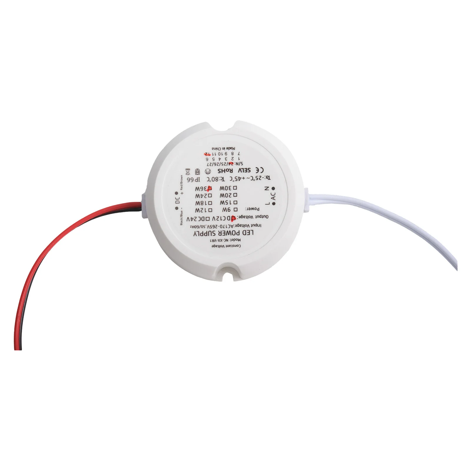 

55*23 мм, 12 В, 24 В, источник питания, прочная безопасность, защита от короткого замыкания, защита от перенапряжения, простая установка для светодиодного освещения