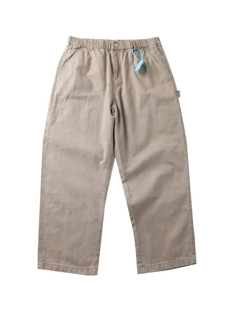 

Американские рабочие брюки в стиле ретро, мужские свободные прямые хлопковые джинсовые брюки с несколькими карманами, износостойкие повседневные брюки, весна