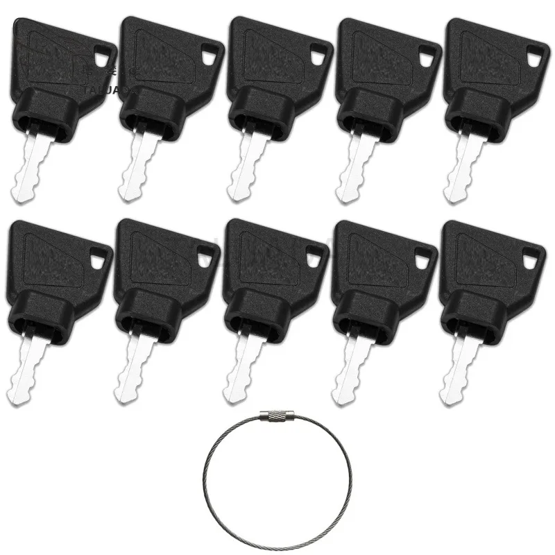 

10pcs Ignition Keys 70145501 For JCB 3CX Backhoe Excavators Loaders Star Keys 701 45501 Heavy Duty Equipment Parts High Quality