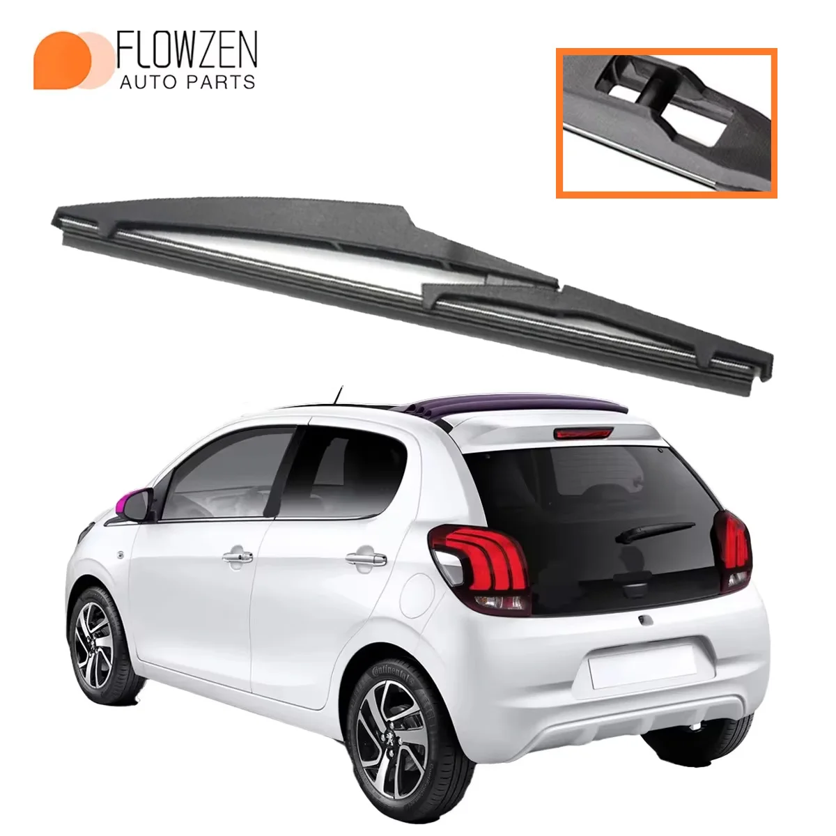 1 Stück Auto-Heckwischer, geeignet für Peugeot 108 2014–2021, Autoteile, Heckscheibenwischerblätter, Scheibenwascher-Zubehör