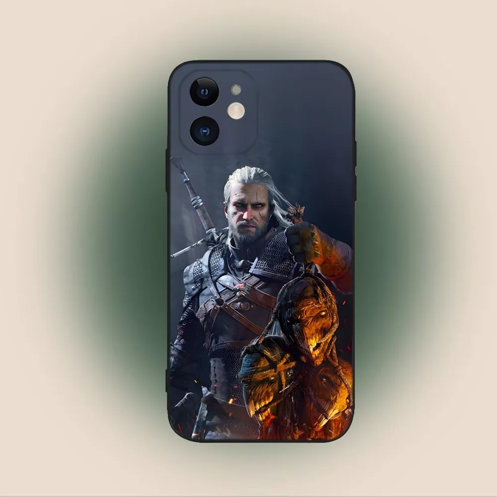 Game W-WitcherS 3  Phone Case For iPhone 15,14,13,12,11,Plus,Pro Max,XS,X,XR,SE,Mini,8,7 Soft Silicone Black Cover