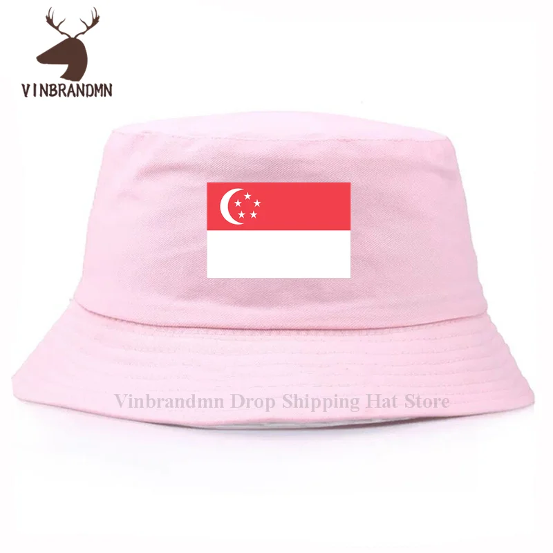 2022 hot sale Singapore country Flag unisex baseball cap Singapore country Flag visor bucket hat Fashion 100% cotton fishing hat