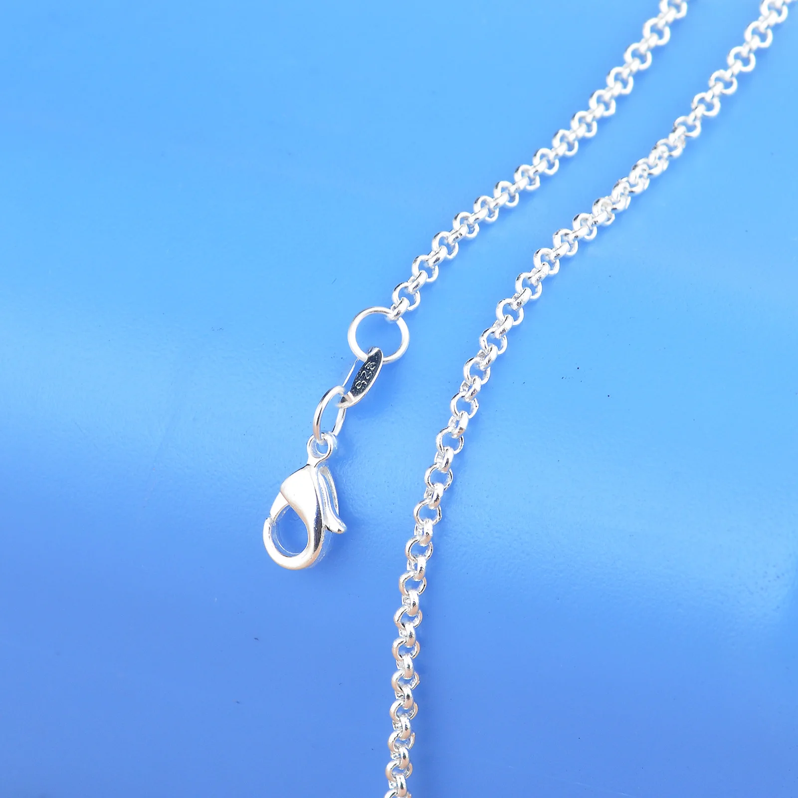 Hot Wholesale 925 Sterling Silver Necklace Chains With Lobster Clasps Set Fashion Cross Stylish Unisex Chains Jewelry