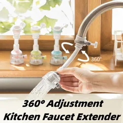 360° Adjustment Kitchen Faucet Extender Dual Mode Water Saving Pressurize Faucet Extender Filter Sprayer Bathroom Kitchen Gadget