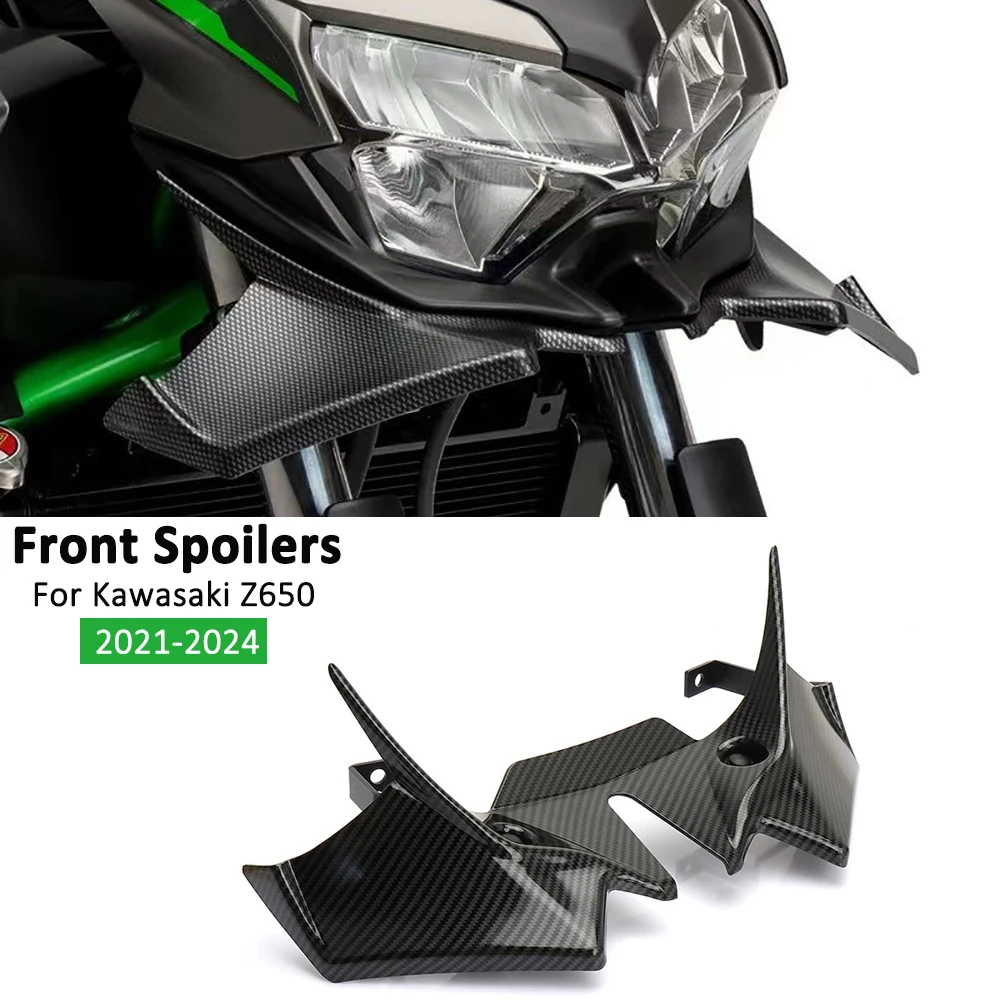

Новый передний спойлер для мотоцикла, обтекатель крылышка, аэродинамическая накладка на крыло для Kawasaki Z650 Z 650 z650 2021 2022 2023 2024