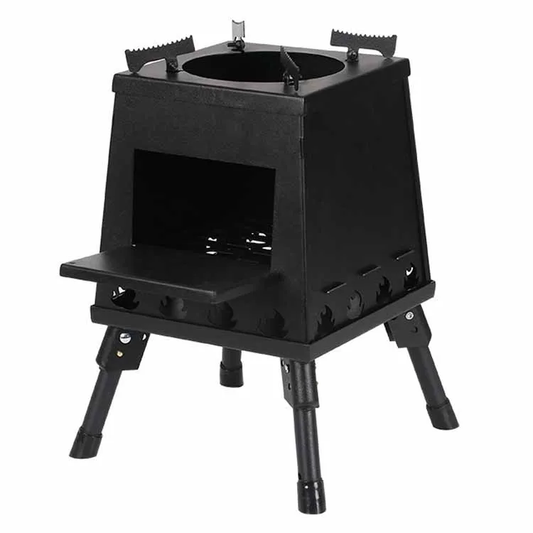 

Wholesale Portable Outdoor Camping Hiking Picnic Camping Folding Wood Stove