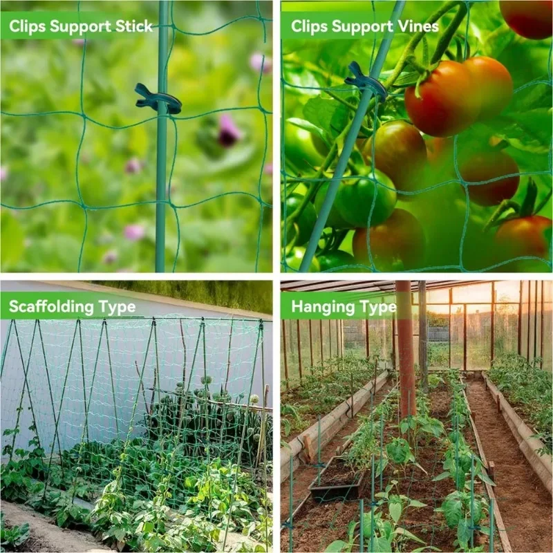 Plant Trellis Pergolas Garden Plant Climbing Net Nylon Trellis Netting with Square Mesh for Climbing Plants, Vegetables