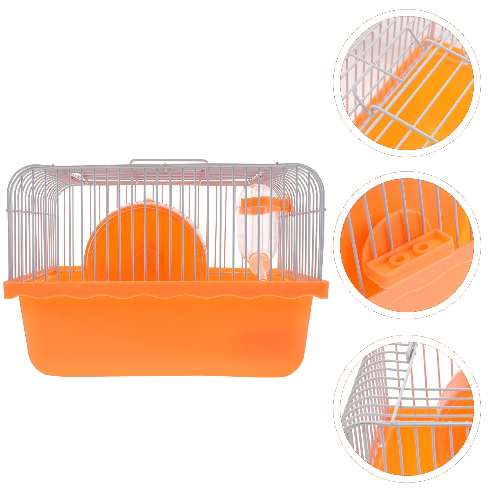 

Pink Hamster Cage Spacious Multifunctional Pet House Small Animal Supplies Toy Travel Guinea Pig Accessories Bright Color