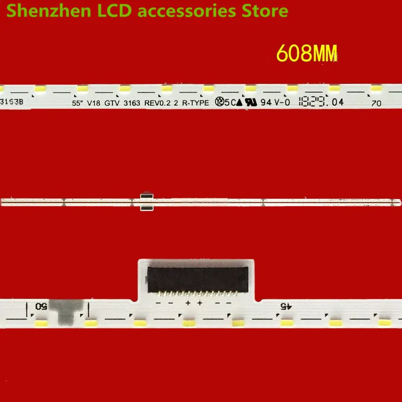 New originaL for  LG 55inch Light bar 6916L3162B 3163B 55 V18 GTV 3163 R 3162 L  72LED   608MM  100%NEW