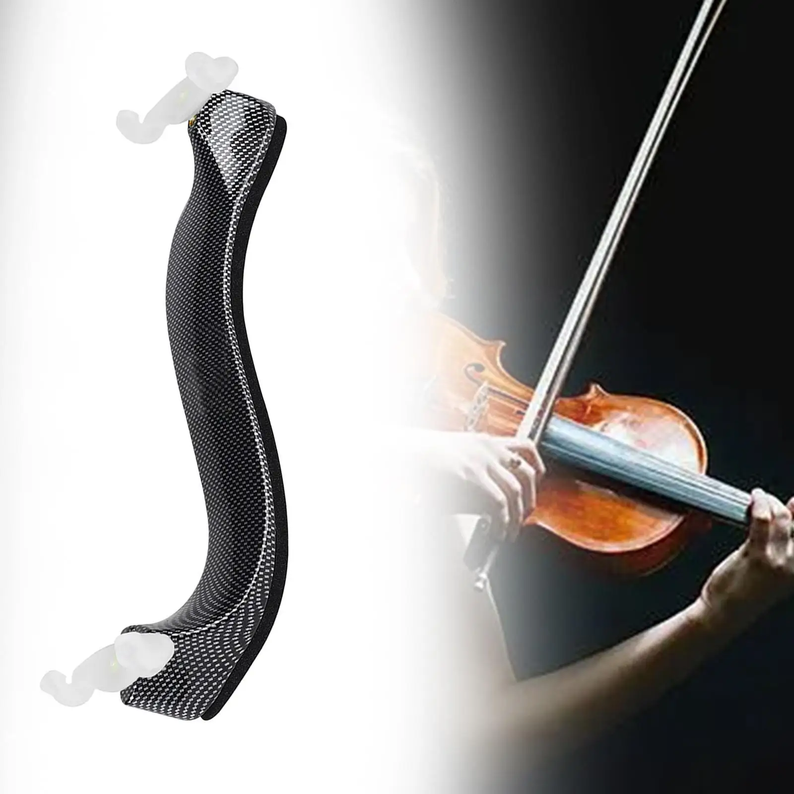 Violin Shoulder Rest Fiddle Shoulder Pad Foam Padding Soft Adjustable Feet Lightweight High Strength Sponge Shoulder Rest 