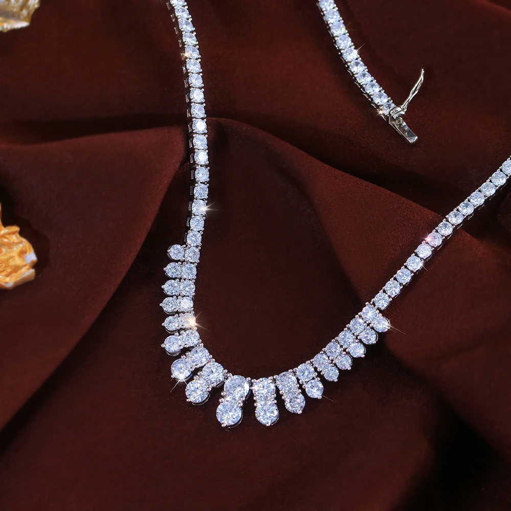 

Новое модное сверкающее круглое ожерелье ThreeGraces с цирконием, элегантное свадебное, вечернее, праздничное теннисное ожерелье для женщин, PN217