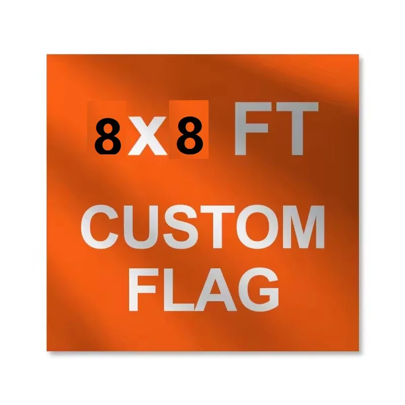 8x8ft single side custom flag 240x240cm Splicing banner