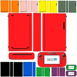 Various Colors Available Pure Clean Solid Vinyl Skin Sticker Protector Nintendo Wii U and Gamepad skins Stickers