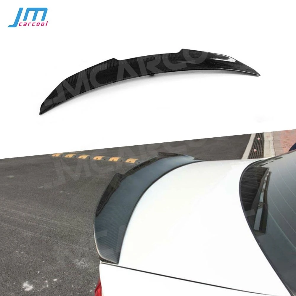 

Carbon Fiber Rear Boot Spoiler For Audi A4 B8 B8.5 B9 Sedan 4 Door 2009-2019 P Style FRP Lip Duck Wings Trim Covers Body Kits