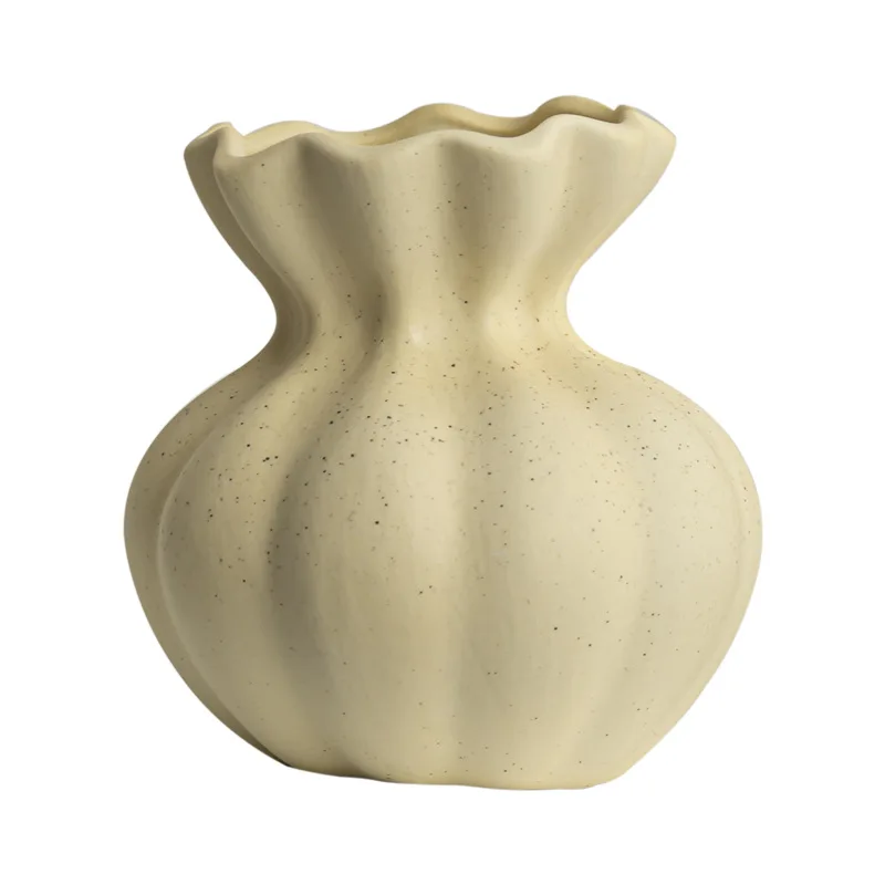 

Nordic retro flower ware light luxury ceramic vase ornament living room dried flower arrangement homestay dining table home orna