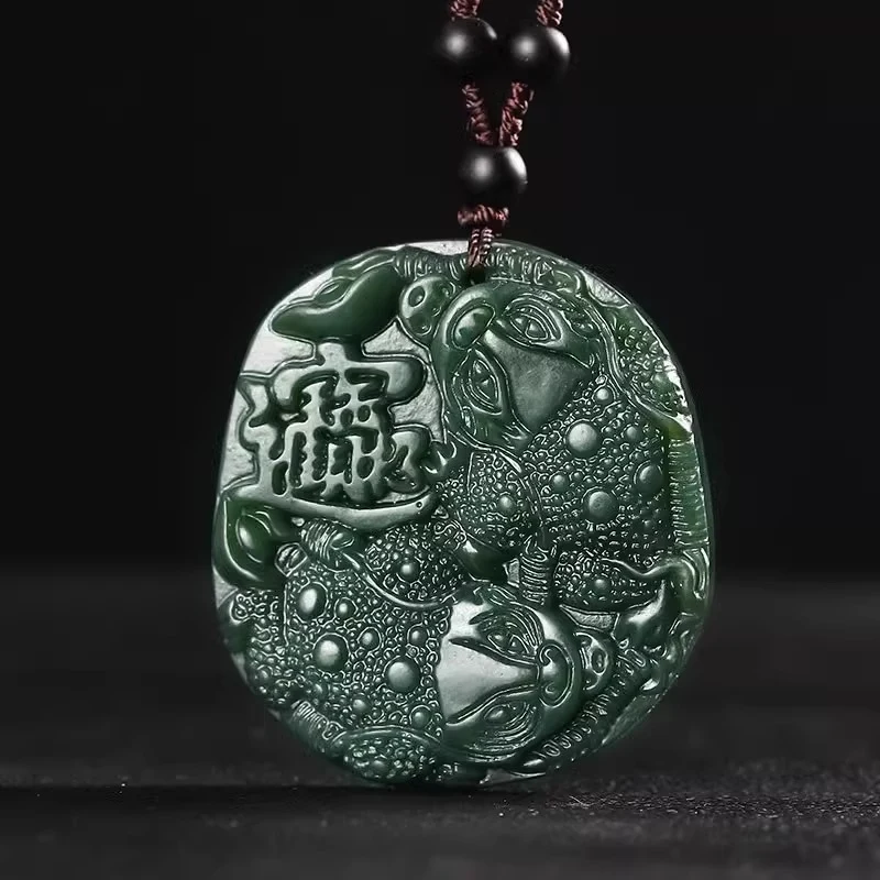 

Нефритовый кулон Хэтянь: Богатство и удача, золотой амулет с тремя ногами, привлекающий деньги, мужское ожерелье