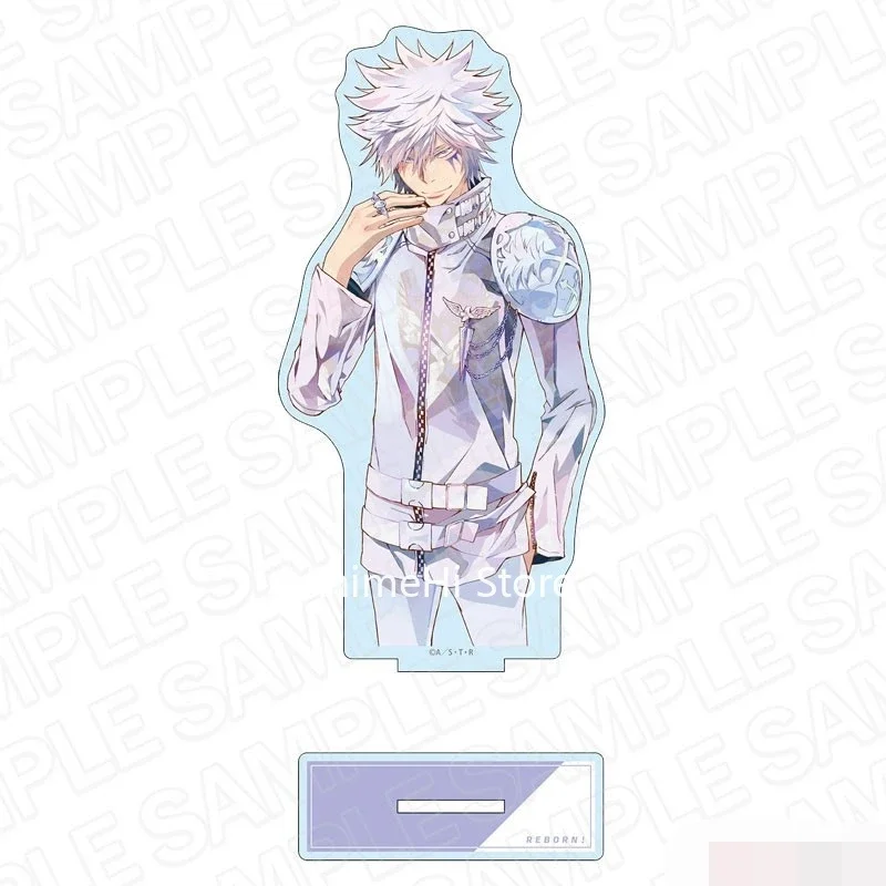 Figura de acción de Anime muñeca Ryouhei Byakuran Shouichi Sawada Tsunayoshi soporte acrílico modelo placa Cosplay juguete para regalo