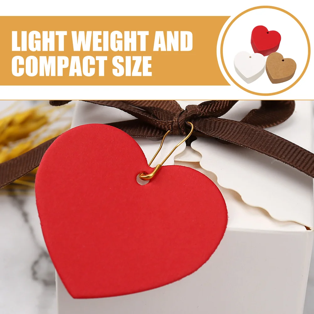 300 Pcs Love Card Multi-function Wrapping Tags Cards Heart Hanging Gift Packing Gifts for Thank You Craft
